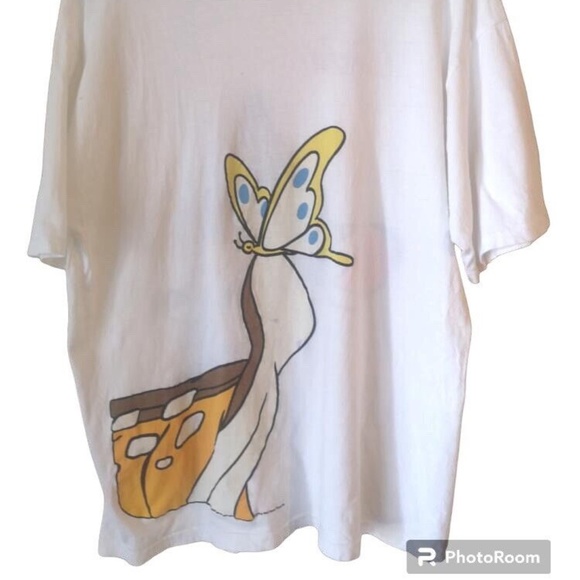 Vintage Disney 'Bambi' Wrap Around Print T Shirt Spring Ford Tag XL - Picture 2 of 6